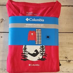 Columbia Red Women's Pajama Set with Nature Design